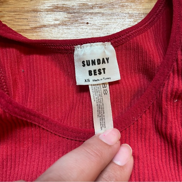 Sunday Best red bodysuit size XS - Picture 3 of 4